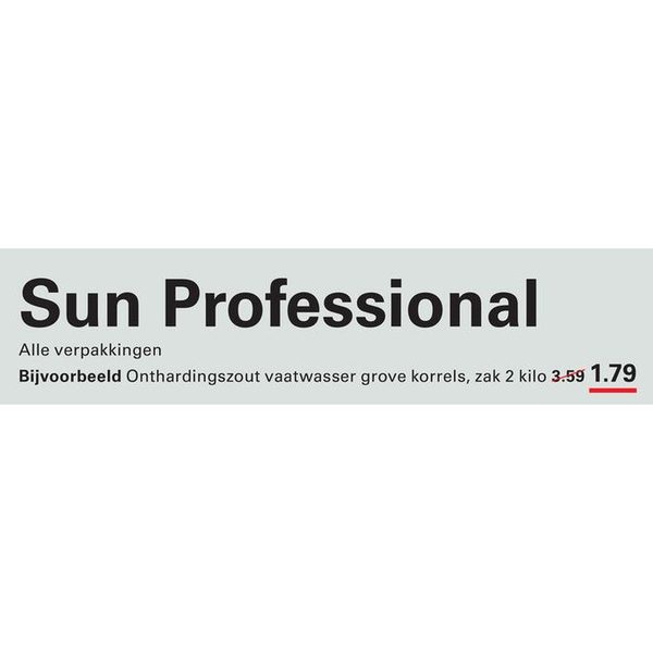 Sun Professional (diverse verpakkingen)