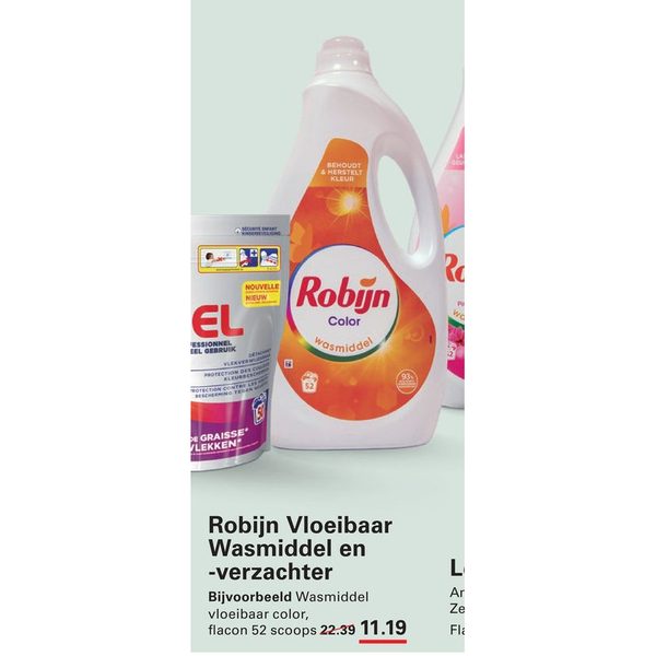 Robijn Vloeibaar Wasmiddel en -verzachter