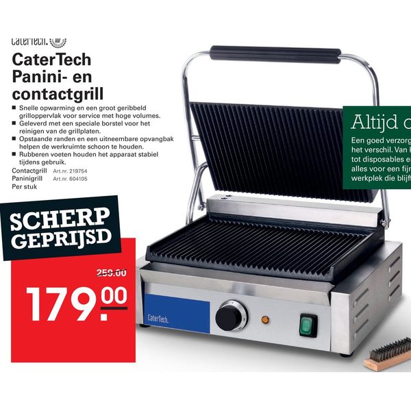 CaterTech Panini- en contactgrill