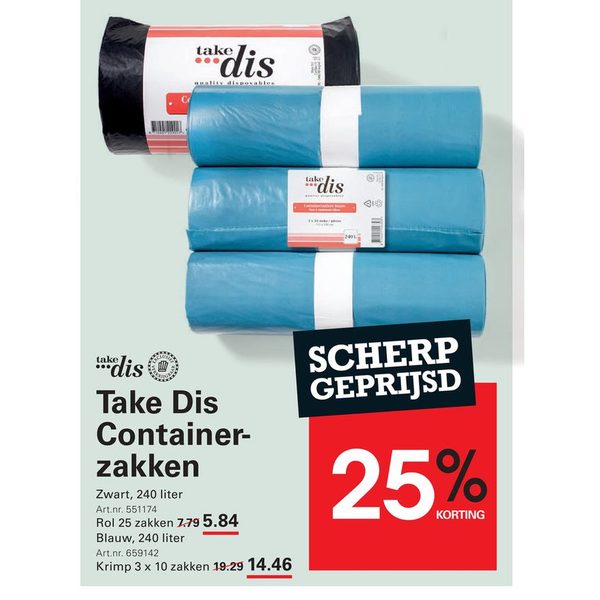 Take Dis Containerzakken