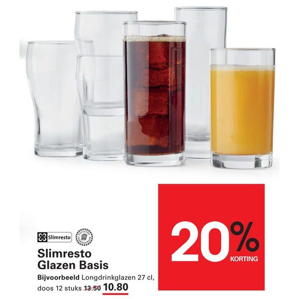 Slimresto Glazen Basis