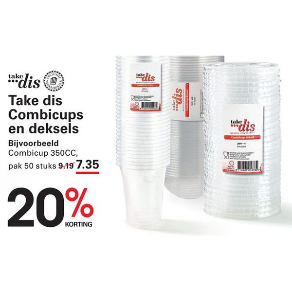 Take Dis Combicups en deksels