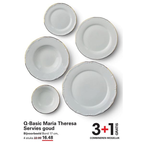 Q-Basic Maria Theresa Servies goud
