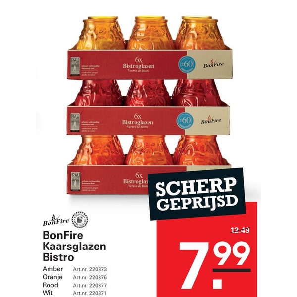 BonFire Kaarsglazen Bistro