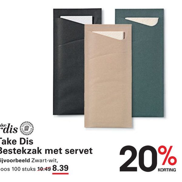 Take Dis Bestekzak met servet