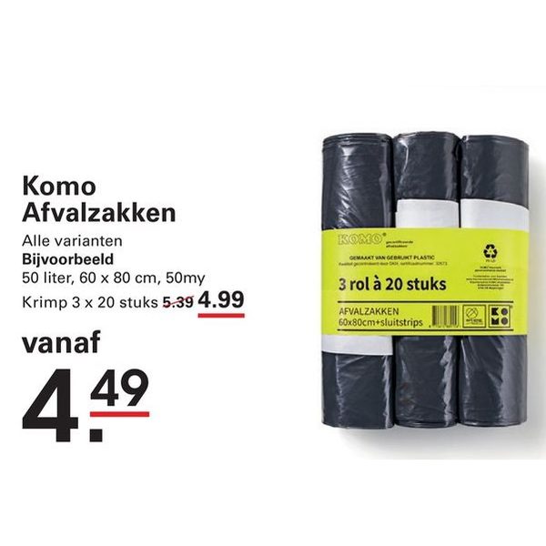 Komo Afvalzakken