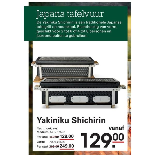 Shichirin tafelgrill