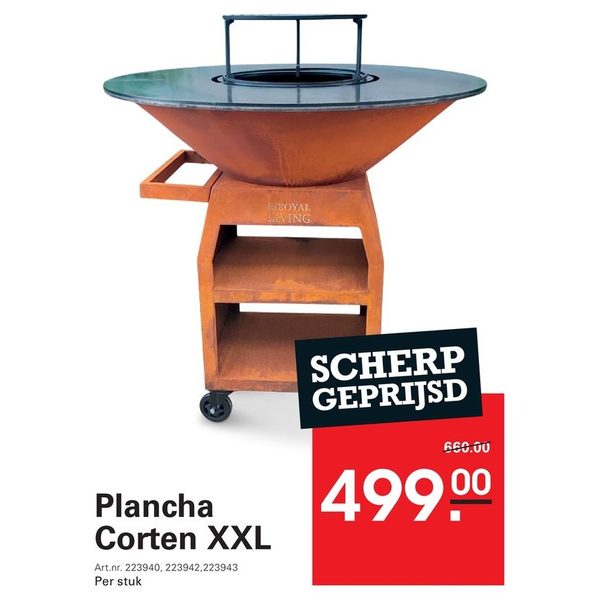 Plancha Corten XXL
