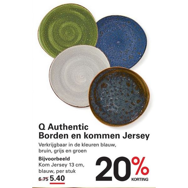 Q Authentic Borden en kommen Jersey