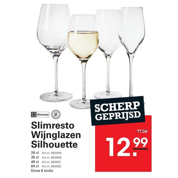 Slimresto Wijnglazen Silhouette