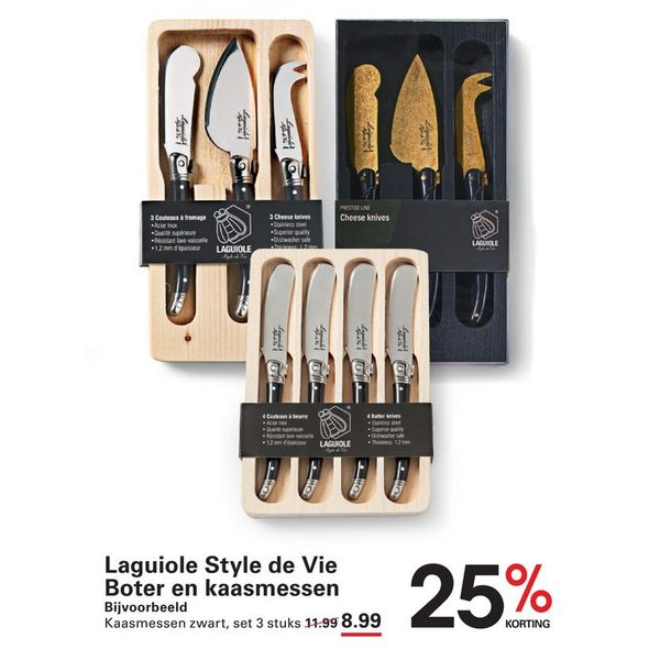 Laguiole Style de Vie Boter en kaasmessen