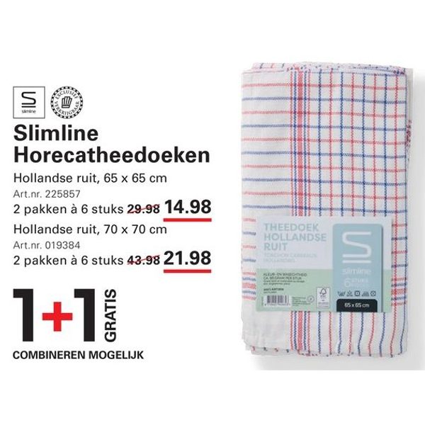 Horecatheedoeken Hollandse ruit