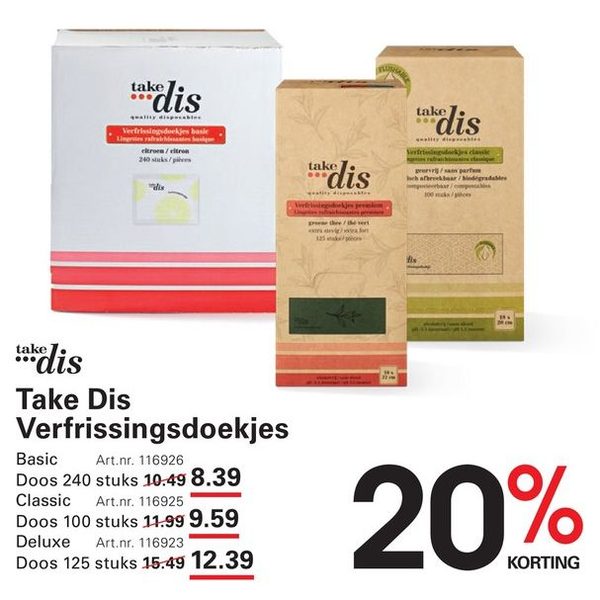 Take Dis Verfrissingsdoekjes