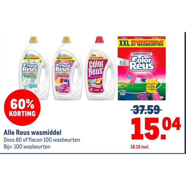 Alle Reus wasmiddel