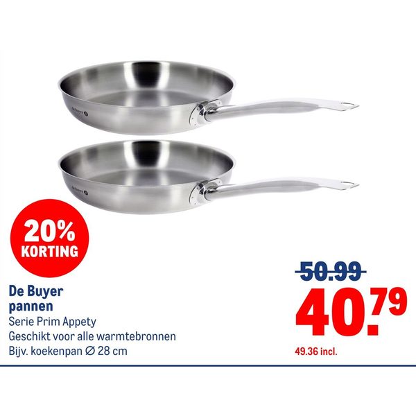 De Buyer pannen Serie Prim Appety
