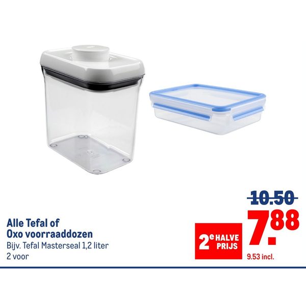Tefal of Oxo voorraaddozen