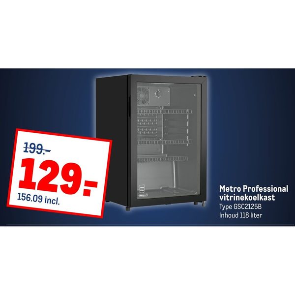 Metro Professional vitrinekoelkast
