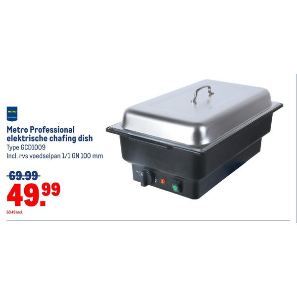 Metro Professional elektrische chafing dish