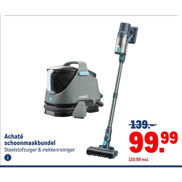 schoonmaakbundel (steelstofzuiger & vlekkenreiniger)