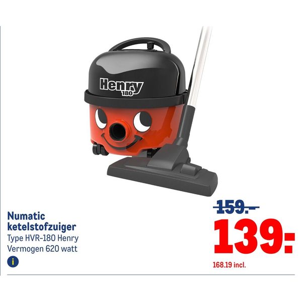 Numatic ketelstofzuiger