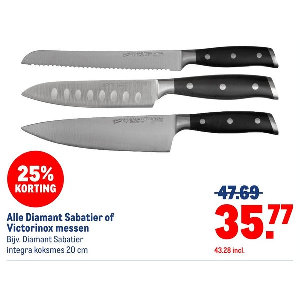 Diamant Sabatier of Victorinox messen
