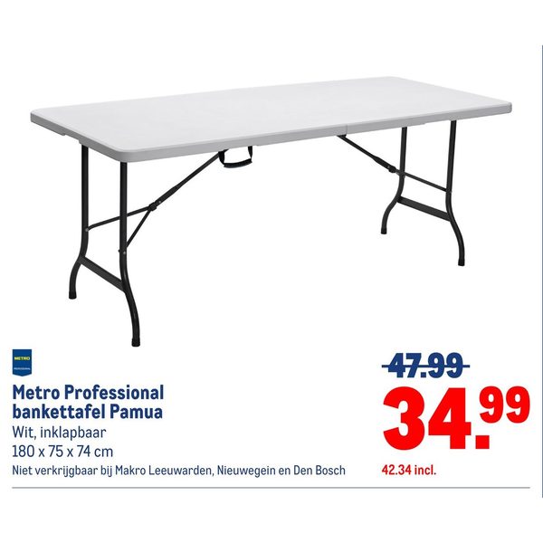 Metro Professional bankettafel Pamua