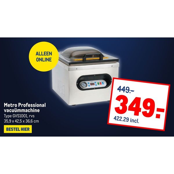 Metro Professional vacuümmachine