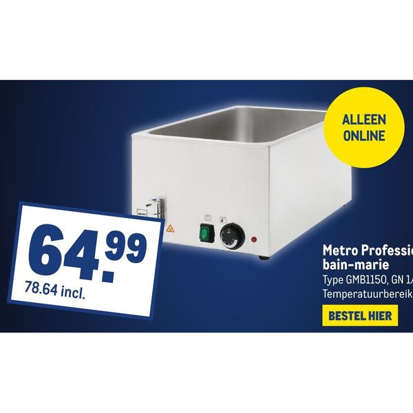 Metro Professional bain-marie