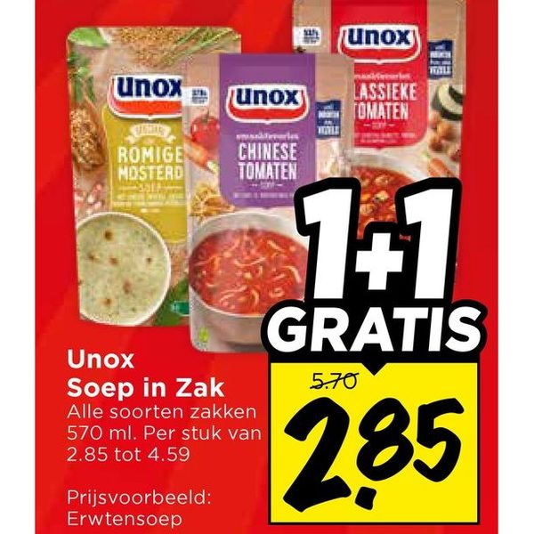 Unox Soep in Zak