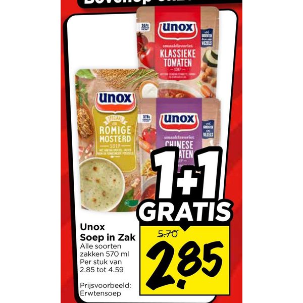 Unox Soep in Zak