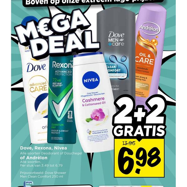 Deodorant, Douchegel of Conditioner
