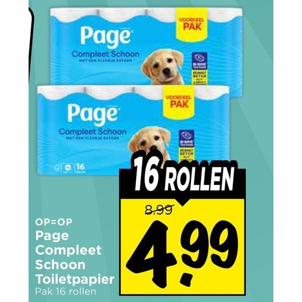 Page Compleet Schoon Toiletpapier