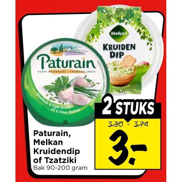Paturain, Melkan Kruidendip of Tzatziki