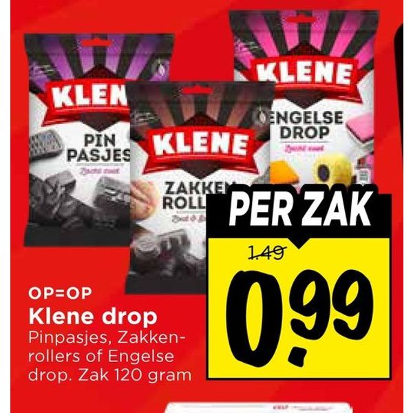 Drop (Pinpasjes, Zakkenrollers of Engelse drop)