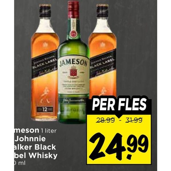Jameson of Johnnie Walker Black Label Whisky