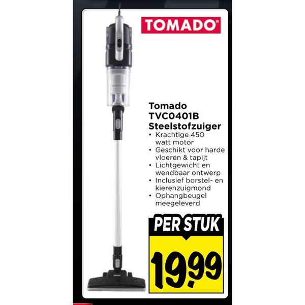 Tomado TVC0401B Steelstofzuiger