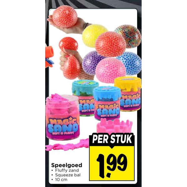 Speelgoed (Magic Sand/Squeeze bal)