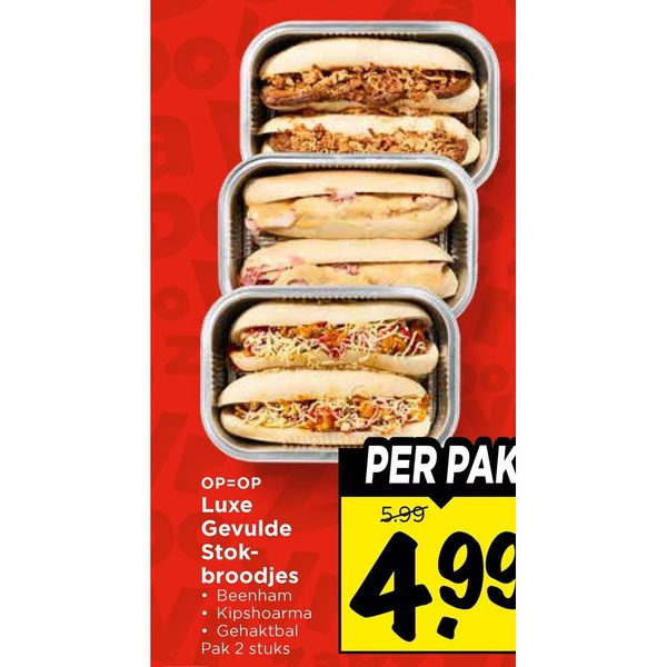 Luxe Gevulde Stokbroodjes