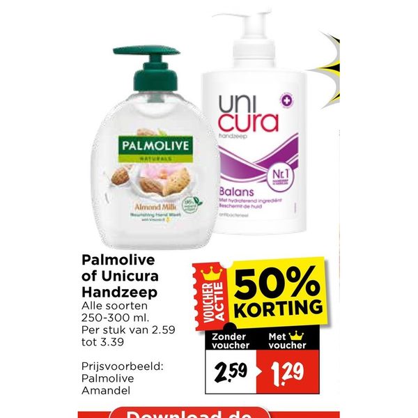 Palmolive of Unicura Handzeep