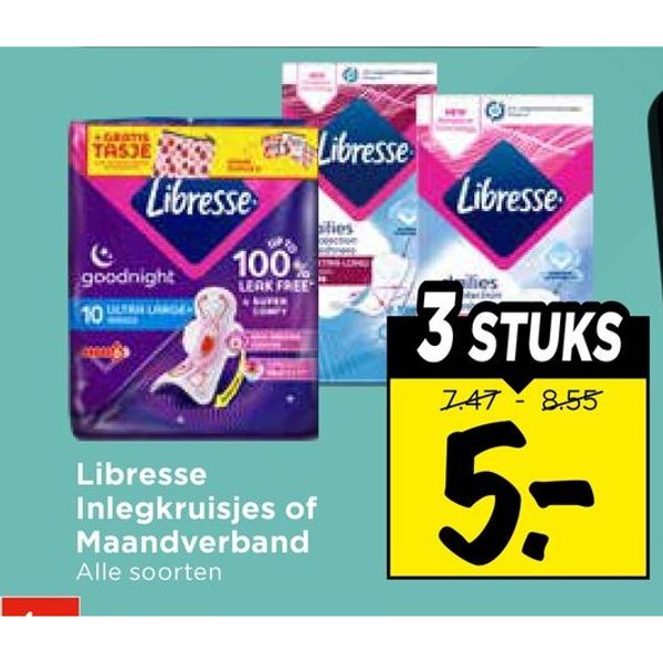 Libresse Inlegkruisjes of Maandverband