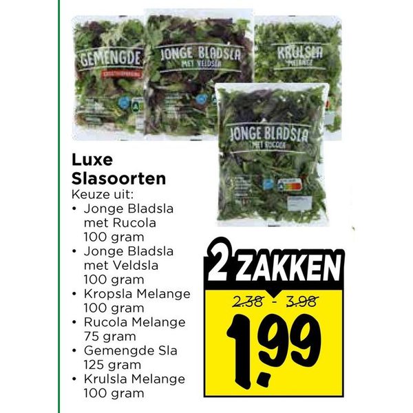Luxe Slasoorten