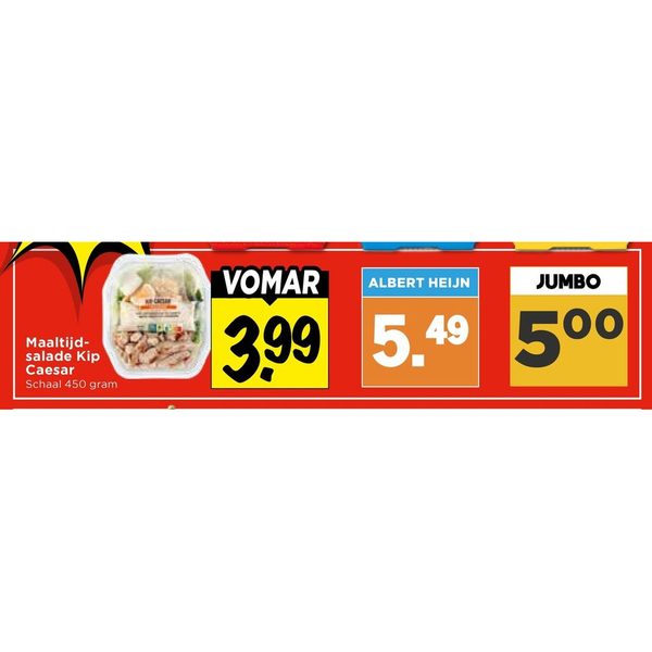 Maaltijdsalade Kip Caesar