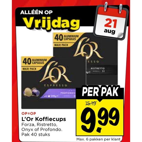 L'Or Koffiecups