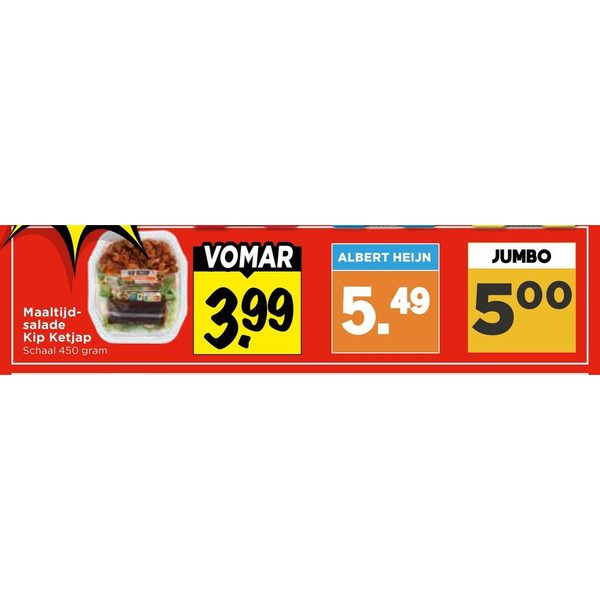 Maaltijdsalade Kip Ketjap