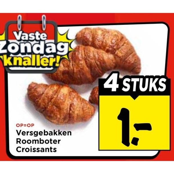 Versgebakken Roomboter Croissants