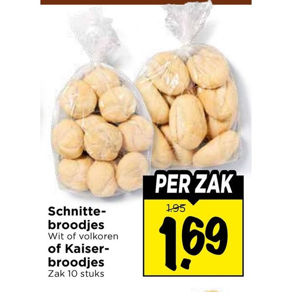 Schnittebroodjes of Kaiserbroodjes