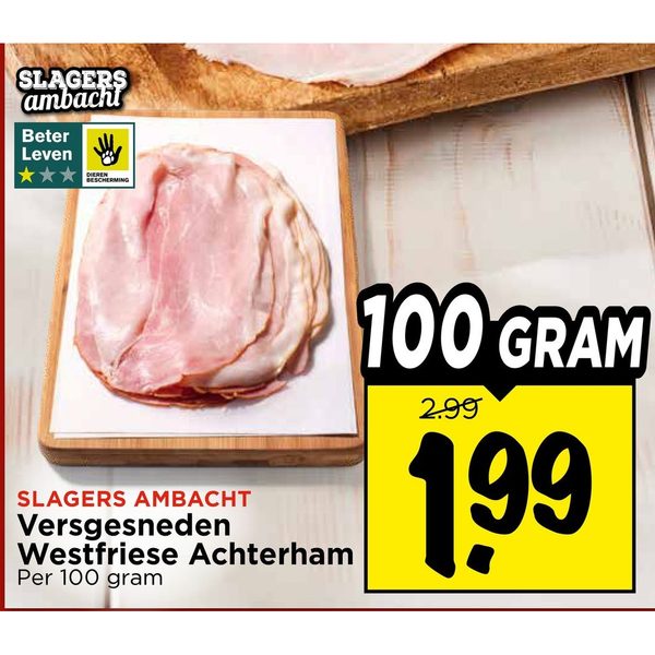 Versgesneden Westfriese Achterham