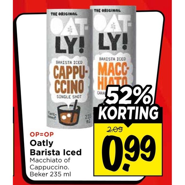 Oatly Barista Iced Macchiato of Cappuccino