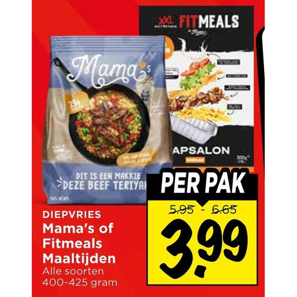 Mama's of Fitmeals Maaltijden