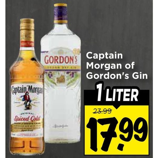 Captain Morgan of Gordon's Gin